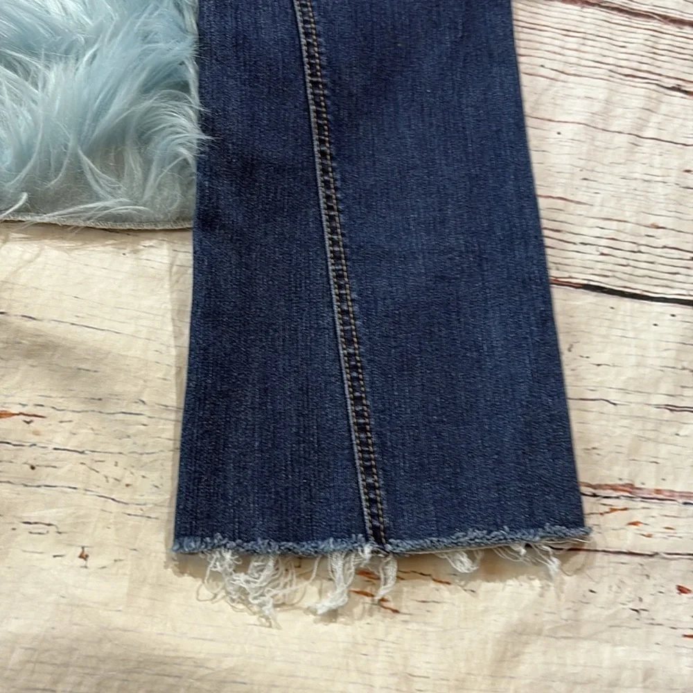 J. McLaughlin Raw Hem Bootcut High Rise Jeans sz 2